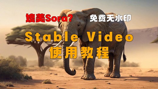 媲美Sora？Runway、Pika平替。StableVideo使用教程