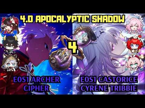 E0 Archer Cipher & E0 Castorice Cyrene Tribbie | NEW 4.0 Apocalyptic Shadow 4 | Honkai Star Rail