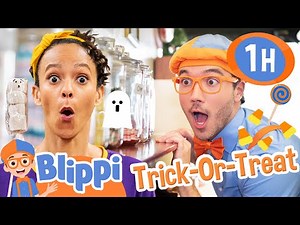 Blippi Learns How to Make Halloween Candy! | 1 Hour of Blippi | Educational Videos for Kids