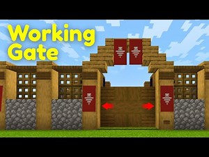 How to Build a Working Village Gate in Minecraft (Java & Bedrock)