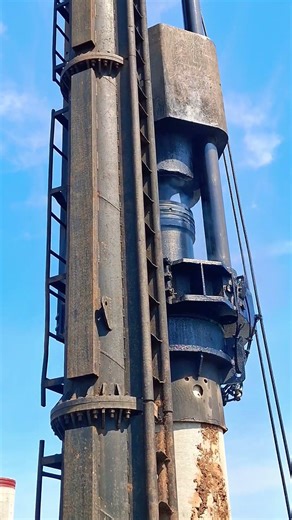 DD105 guide rod Diesel hammer operation