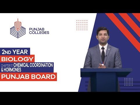 PGC Lectures-Inter Part II-Punjab Board-Biology-Chapter 17 - Chemical Coordination & Hormones