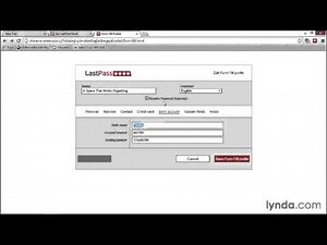 Lastpass: Setting up and using form fill profiles class 15