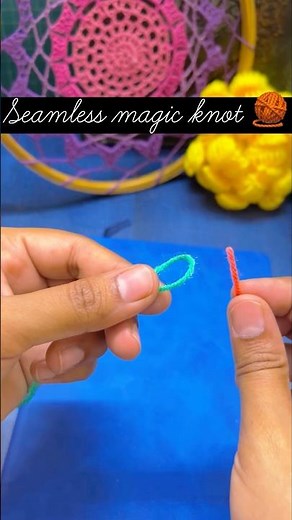 Magic knot for crochet #crafetaria #diy #crochetcrosai #crochethacks #crochet#easy