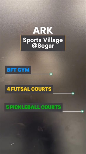 Introducing the largest sports facility in Singapore, built under a flyover - The Ark Sports Village @ Segar!! 🥳🙌🏻 This space was activated in collaboration with SLA, our grassroots organisations and private sports operator- Ark. The Ark team has invested considerable resources to thoughtfully transform the space for the community. They have also generously sponsored weekly play slots for our Zhenghua pickleball interest group, creating a regular and welcoming place for residents to play toge