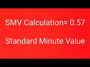 SMV Calculation | Standard Minute Value |