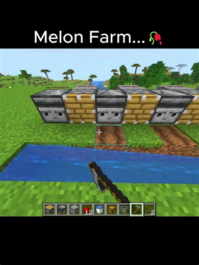 Minecraft Melon Farm 🥀