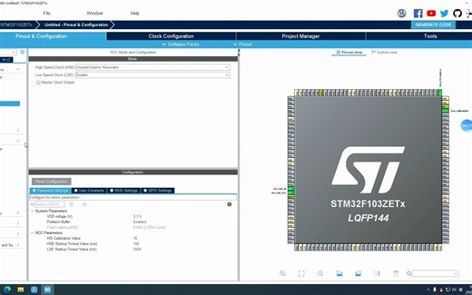 01 CubeMX HAL库 STM32F103ZET6 新建工程模板