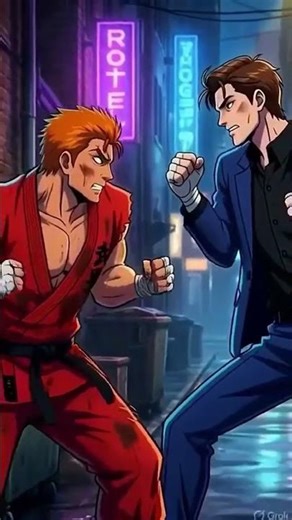 Anime Alley Fight | Cinematic Combat Sequence #aiart #aicreative #viral #anime #shorts #comics