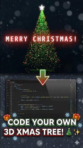 🎄 I Coded a 3D Christmas Tree in JavaScript!