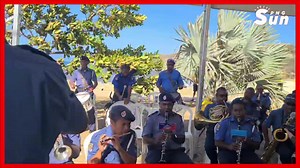 Royal PNG Constabulary Brass Band performing the National Anthem after the 2023 Independence Unity Walk at Ela Beach, Amazing Port Moresby | PNG SUN