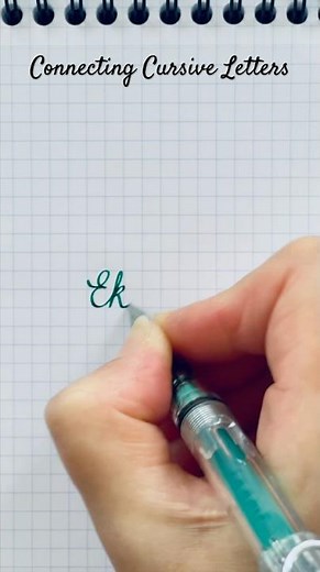 How to Connect Cursive Letters | cursive handwriting | handwriting practice | asmr | relaxing