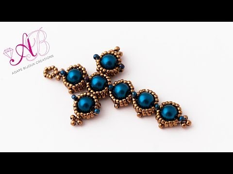 DIY - Croix Notre Dame Tutorial - Beadwork - Beaded Cross