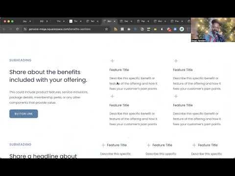 100's of Squarespace section templates