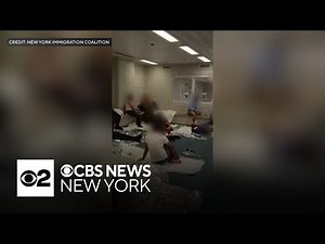Video offers inside look at immigration holding cells in NYC