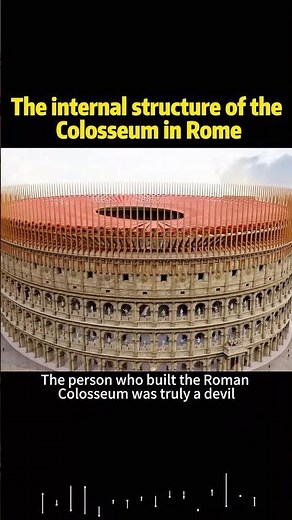 The internal structure of the Colosseum in Rome #knowledge #science