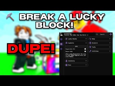INSANE Lucky Block DUPE Script 🤯 | Break a Lucky Block!