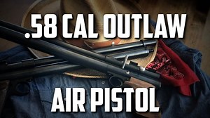 .58 Cal Big Bore Airgun Pistol - Quackenbush Outlaw