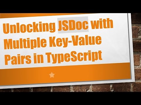 Unlocking JSDoc with Multiple Key-Value Pairs in TypeScript
