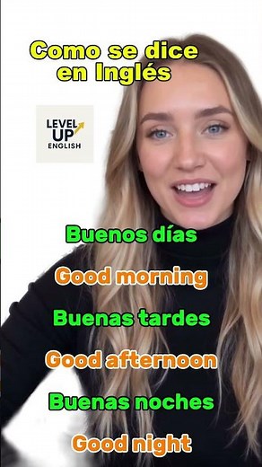 #aprenderingles Aprende "Buenos Días, Tardes y Noches" en Inglés Súper Fácil.