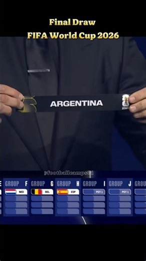 Draw fifa world cup 2026 #football #fifa #messi #worldcup2026 #argentina