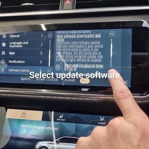Land Rover software update
