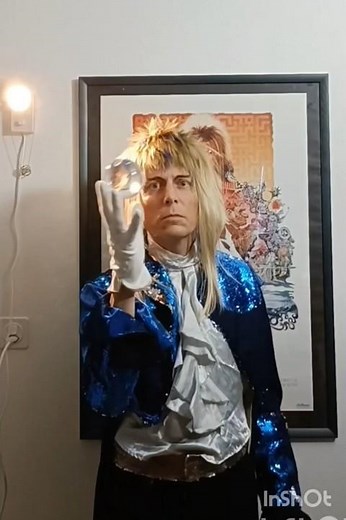 Me as Jareth, the goblin king from the classic movie LABYRINTH 1986 Cosplay David Bowie Jim Henson