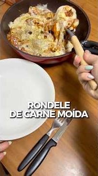 Receita de rondele de carne moída com massa de pastel, super fácil!#rotinanojapao #receitasfáceis