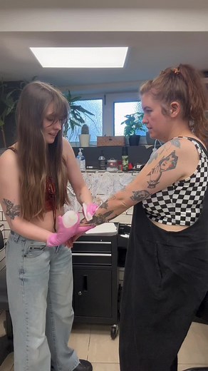 Taking pictures is the fun part …right? #tattoo #tattoostudio #foryoupage #fyp #piercing #piercingstudio @polishpollytattoo