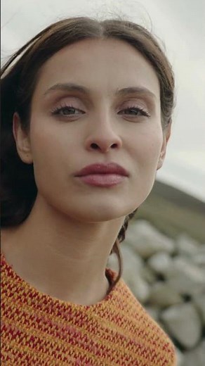 Sara Shift Dress in Bright Sunset Yellow & Red Boucle