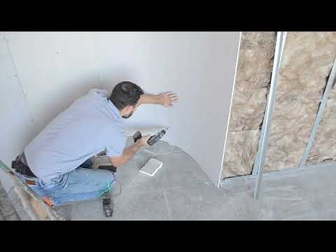 🔥 Installation Technique: Installing Curved Drywall Wall Using L-Profile 🔨 Metal Frames