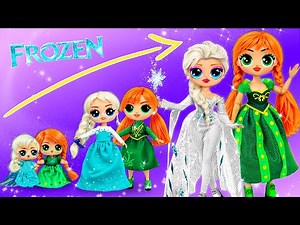 Frozen: Elsa and Anna Growing Up! 32 DIYs for LOL OMG