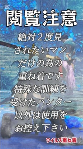 ワイルズ重ね着 #Shorts #mhwilds #ワイルズ #重ね着ワイルズ