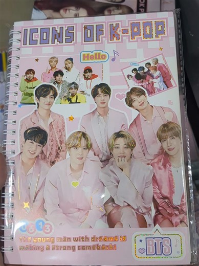Stylish Black and Pink BTS Notebooks Available Now
