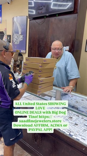Saads Fine Jewelry on Instagram: "ALL United States SHOWING LOVE ONLINE DEALS with Big Dog Tino! https:// saadfinejewelers.store Download AFFIRM, ACIMA or PAYPAL APP!#sanantoniotx #san #usa #viral #viralvideos"