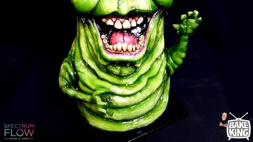 Ghostbusters Slimer CAKE 👻👻👻 | The BakeKing