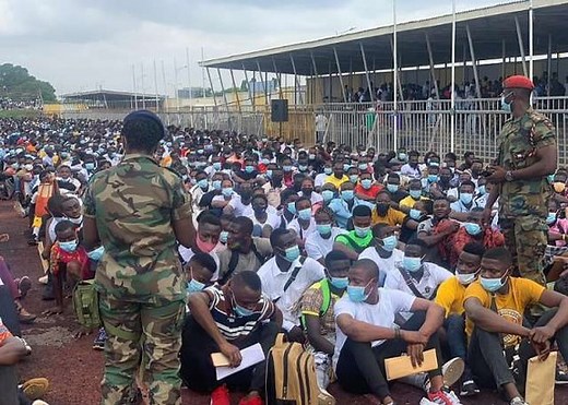 On the Ground: Real Scenes From Ghana’s 2025 Military Recruitment Centers 🎖️ #TopFans #fypchallenge #everyonehighlightsfollowers #followers | The Military News