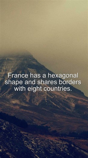 Did You Know? France has a hexagonal shape and shares borders with... #Shorts