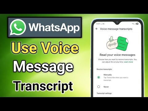 How To Use Voice Transcript In Whatsapp | Whatsapp Voice Transcript Kya Hai