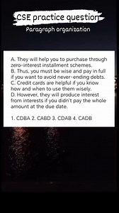 CSE practice question / paragraph organization #civilserviceexamination2025 #civilserviceexam2025 #civilservicespreparation #civilserviceexam | Arturo Infornon Malag Jr.