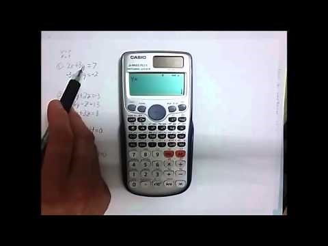 Calculadora casio fx-991es plus (resolver ecuaciones)