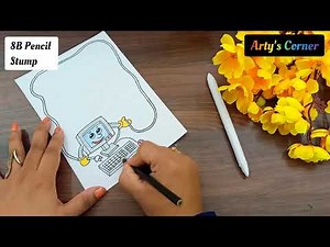 Border Design on Paper | Designs for Front Page |Computer Border for Project & File by Arty's Corner