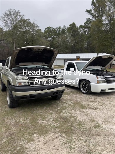These two #turbo #cateyes are heading to the dyno. One is a stock 6.0l-4L80 the other is a Truck Norris cammed 4.8l-4L60. Now keep in mind, we are trying to stay around the 4-450 whp mark. So we’ll see how it all shakes out. @General Motors @GMC TRUCKS PARTS #diy #fyp