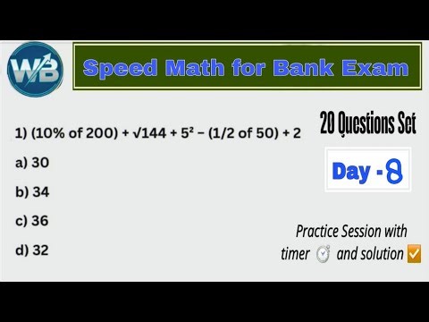 Simplification || Approximation || Speed math for bank exam || Day-8