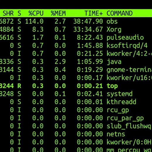 The 'top' Command In Linux