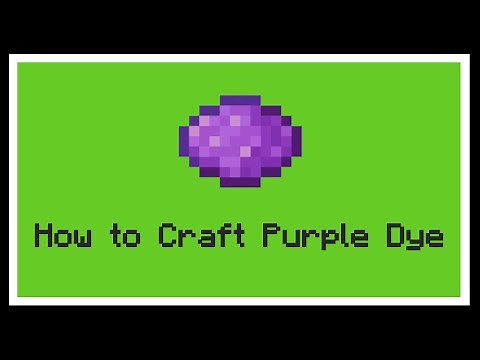 How to craft a Purple Dye | Minecraft 1.20.1 | (Beginners Guide)