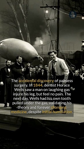 The dentist who revolutionized surgery with laughing gas faced initial public humiliation before his eventual recognition. #historyfacts #didyouknow #medicalhistory | Beyond the Frame