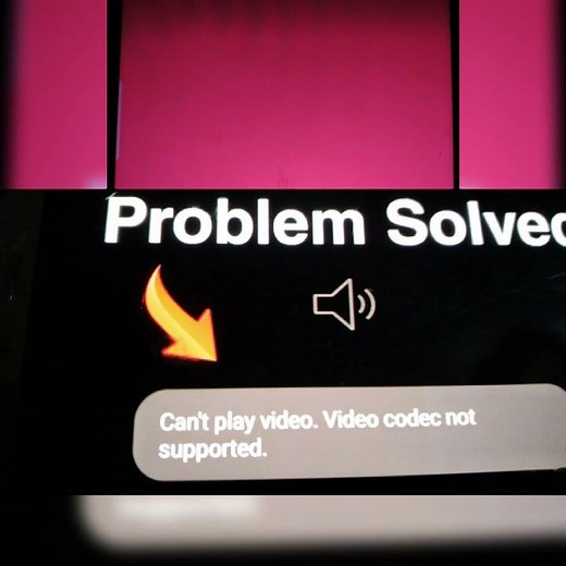 VIDEO CAN NOT PLAY/ VIDEO CODEC NOT SUPORTED Can't Play Video/ Video Codec not Supported Samsung