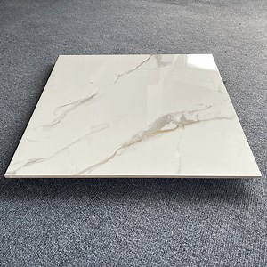 [Hot Item] 600X600 Glazed Glossy White Porcelain Tiles for Living Room