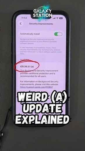 iOS 26.3.1 (a) Update — Install This NOW! ⚠️ #ios2631 #iphoneupdate